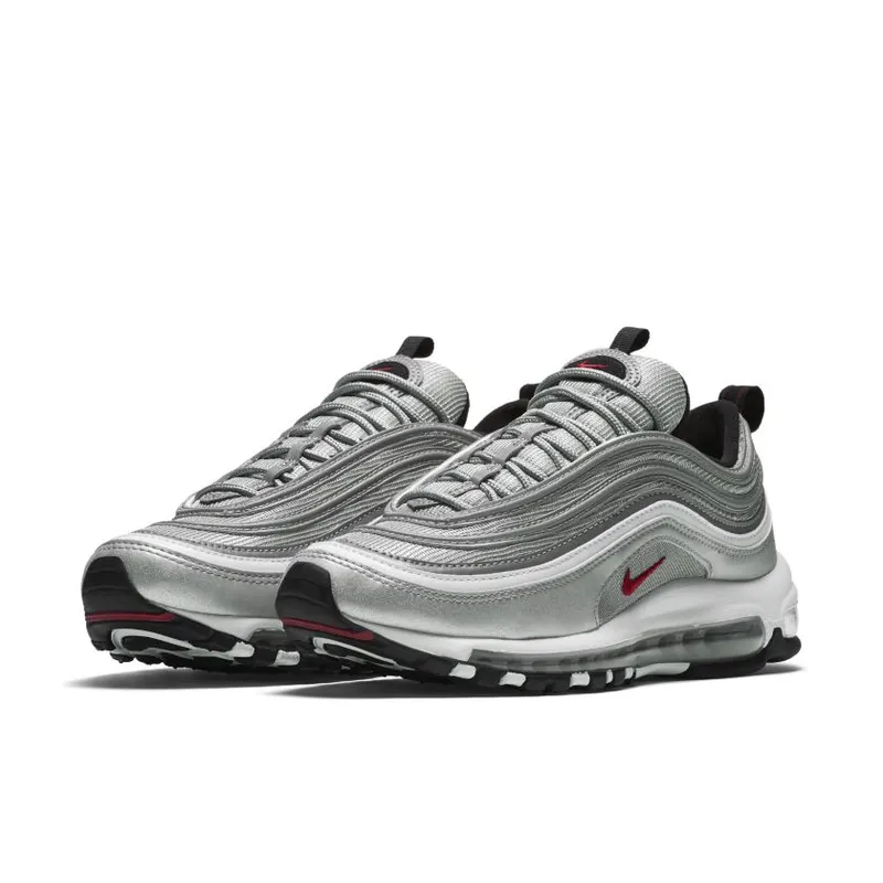 Nike Air Max 97 Silver Bullet 2016/2017 (W) Metallic Silver/Varsity Red-Black-White (885691-001)