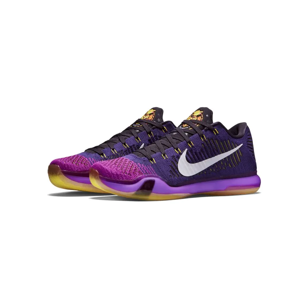 Nike Kobe 10 Elite Low Opening Night Court Purple/White-Vivid Purple-Cave Purple-Hyper Orange (747212-515)