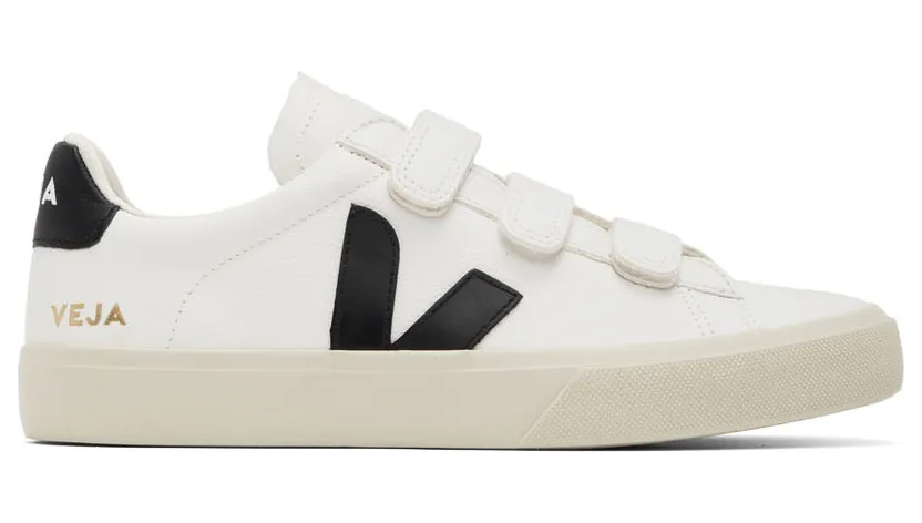 Veja White & Black Recife Chromefree Sneakers (RC0502790)