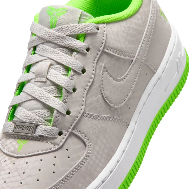 Nike Air Force 1 Low GS “Vast Grey / White / Electric Green” (IO4610-002)