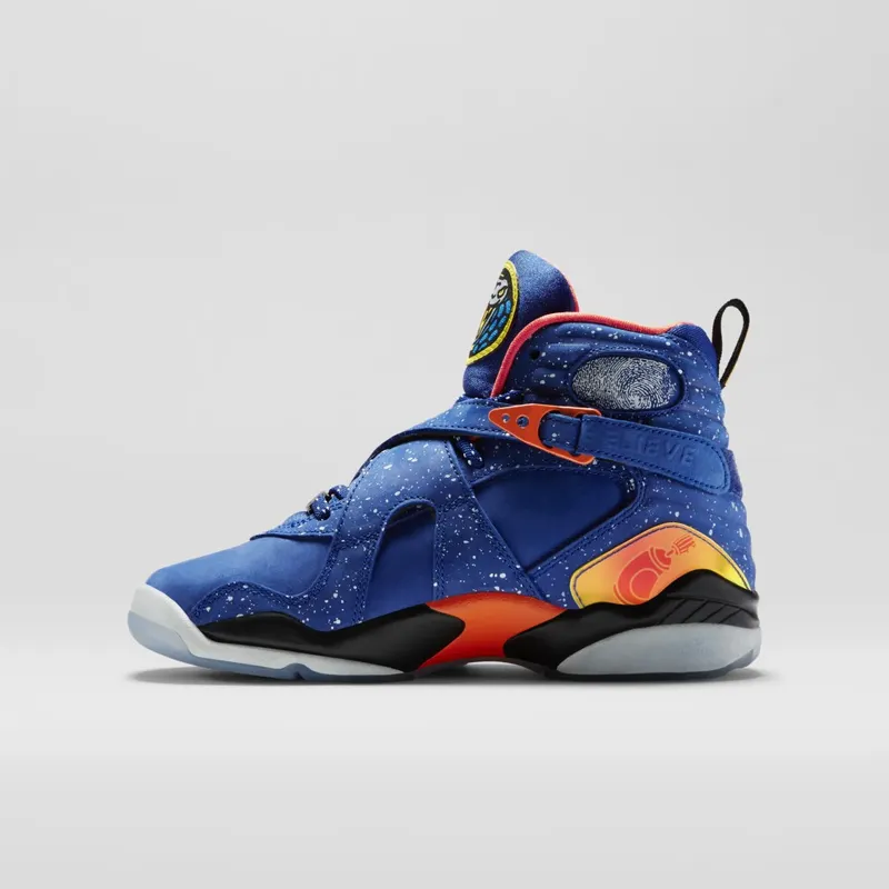 Jordan 8 Retro Doernbecher (GS) Hyper Blue/Electro Orange-Black (729894-480)