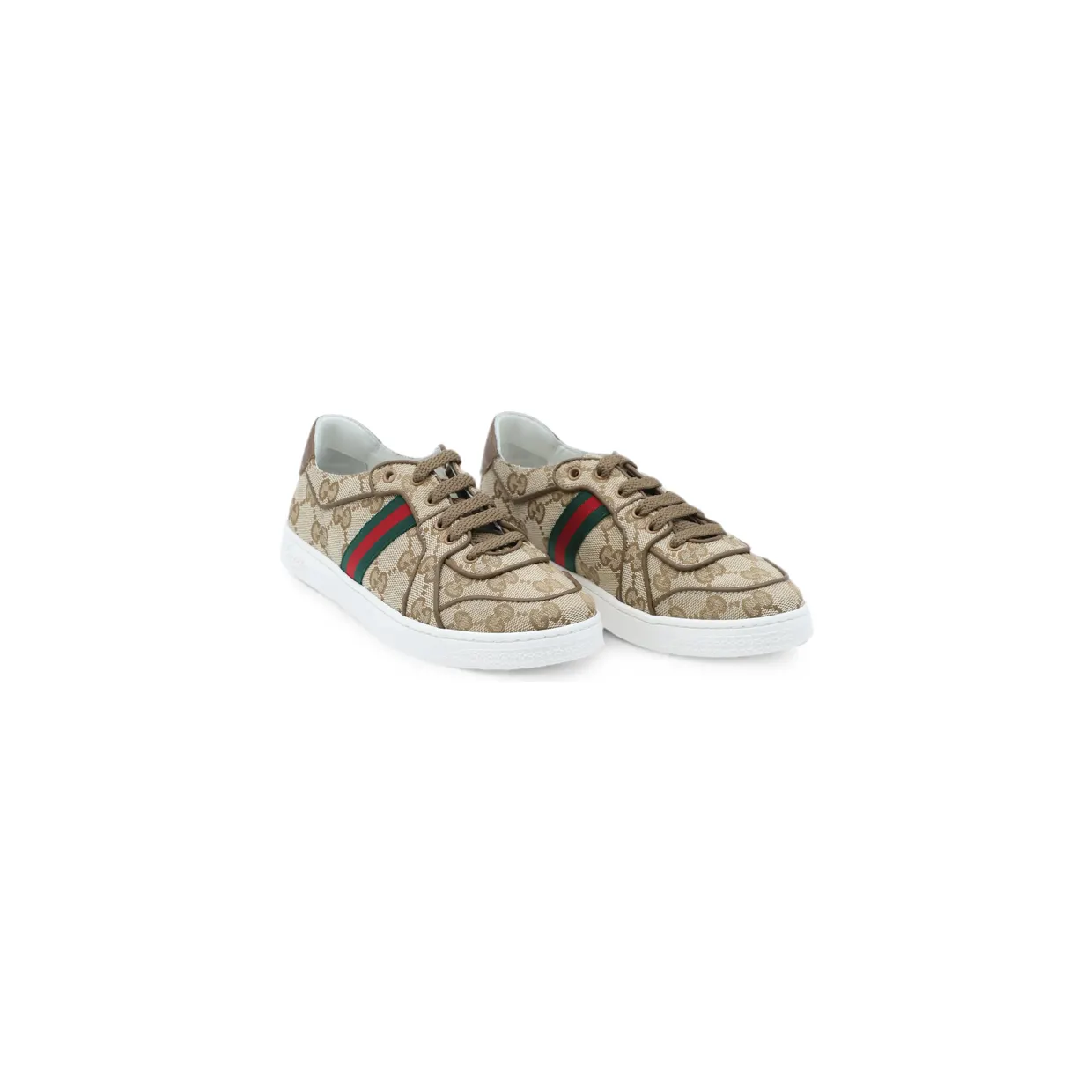 Gucci GG Supreme Web-stripe “Neutrals/Brown” (873450 FAF5F 9644)
