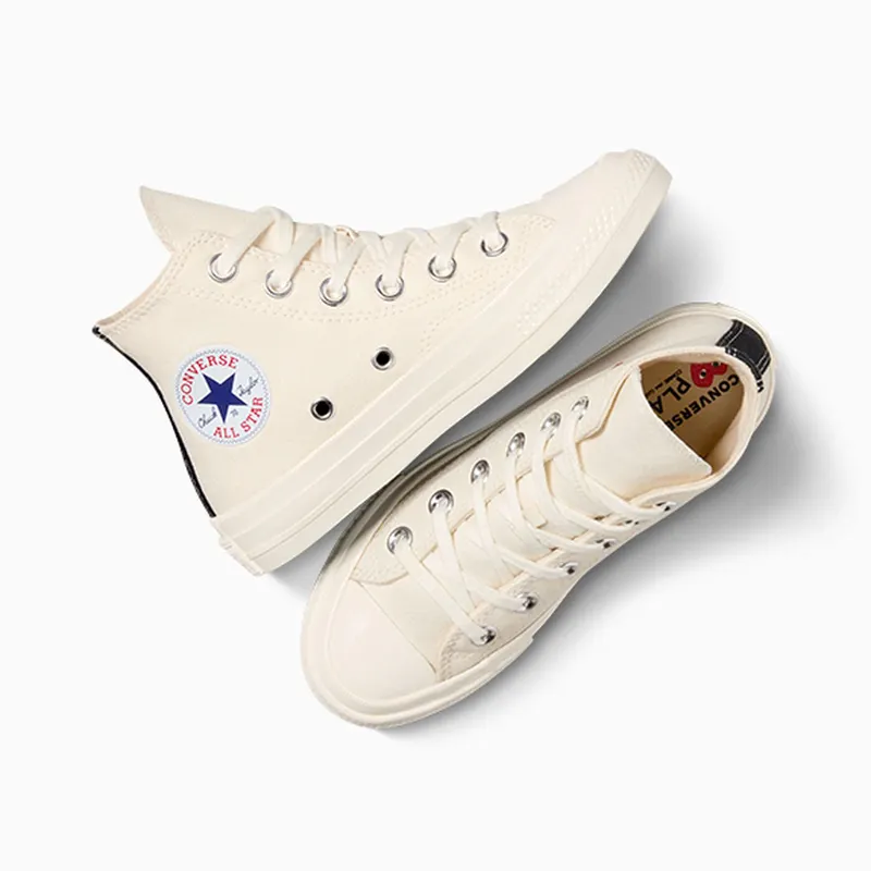 Converse PLAY Comme des Garçons Single Heart Chuck 70 Milk/Red/Black (A08803C)