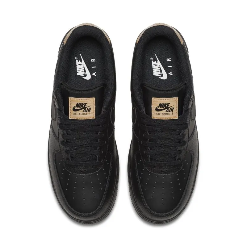 Nike Air Force 1 Low Black Vachetta Tan Black/Black-Black-Black (718152-016)