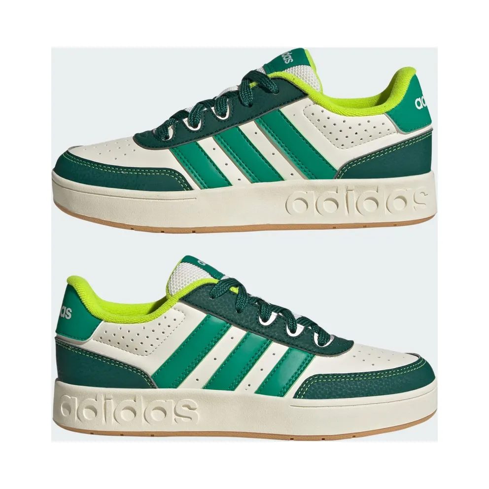 adidas Breakbase Shoes Kids “Off White / Collegiate Green / Court Green” (JP9930)
