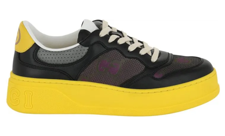 Gucci GG Dali Low Black Yellow (700641-UPG60-1063)