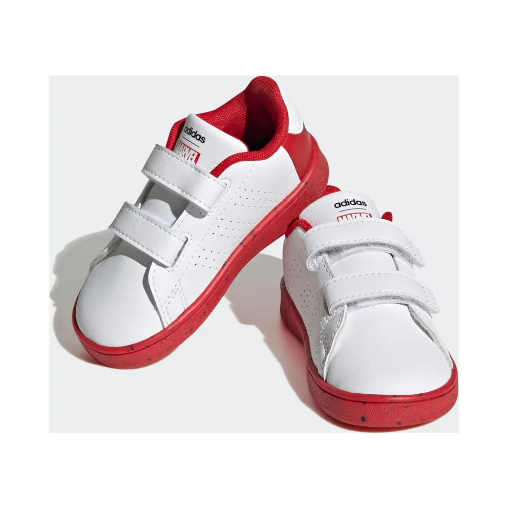 Adidas adidas x Marvel Advantage Spider-Man Hook-and-Loop Cloud White / Cloud White / Better Scarlet (HQ8841)