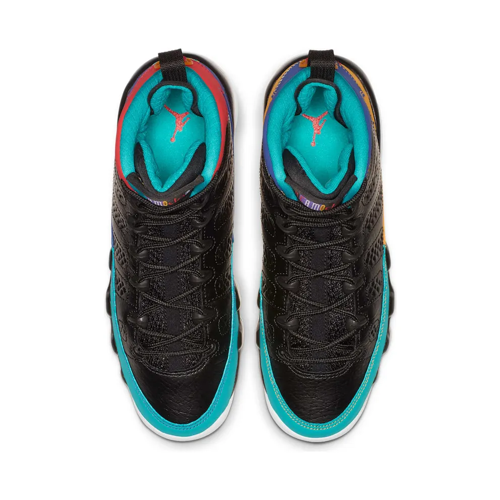 Jordan 9 Retro Dream It Do It (GS) Black/University Red-Dark Concord-Canyon Gold-Turbo Green-White (302359-065)