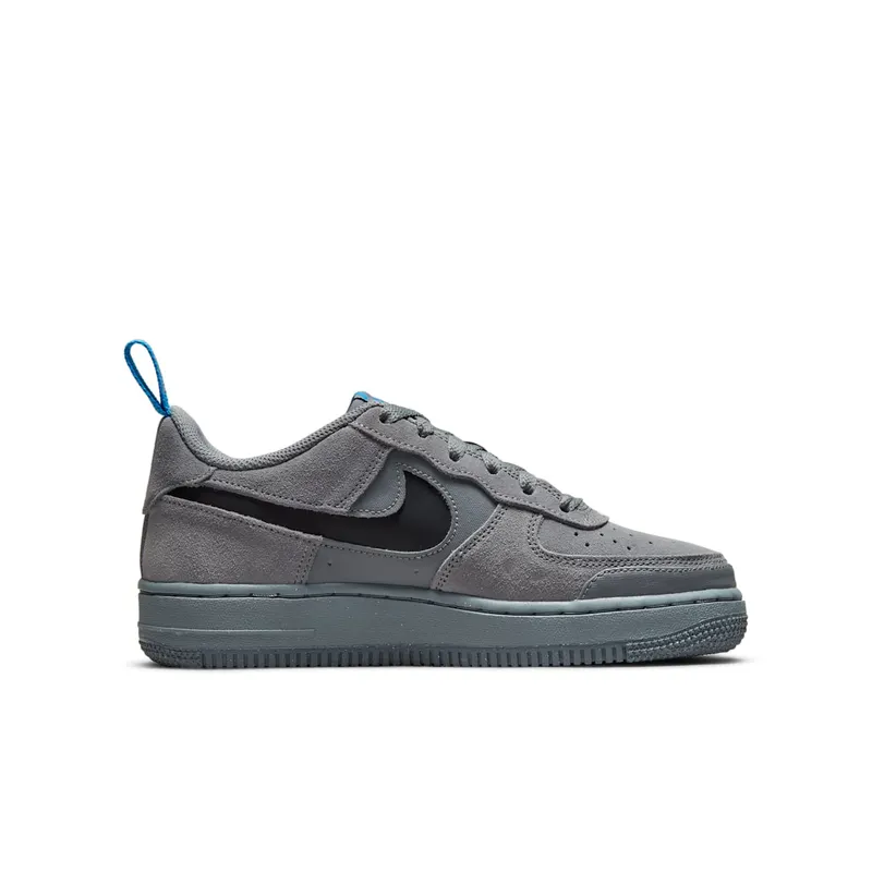 Nike Air Force 1 Low Cut Out Swoosh Smoke Grey (DQ1097-001)