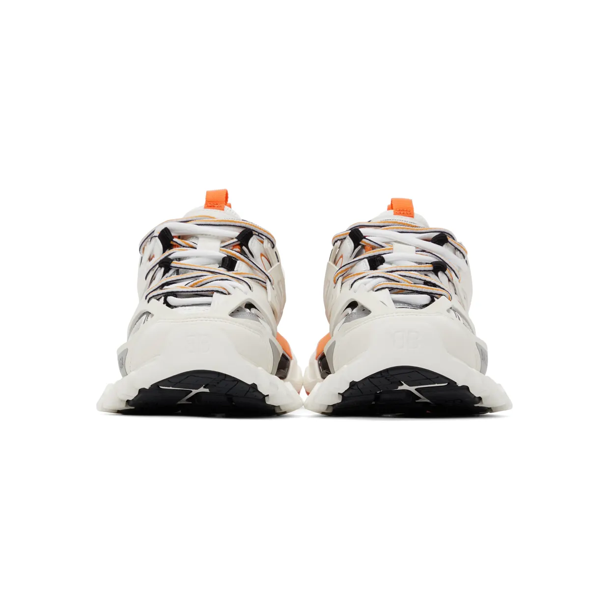 Balenciaga Orange & White Track Sneakers (542436 W1GB1) (2)