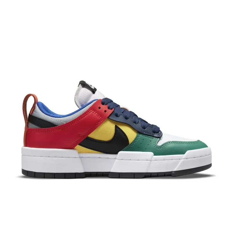Nike Dunk Low Disrupt ‘Multi-Color’ (2021) – “Wolf Grey / Tour Yellow / University Red / Black” (CK6654-004)