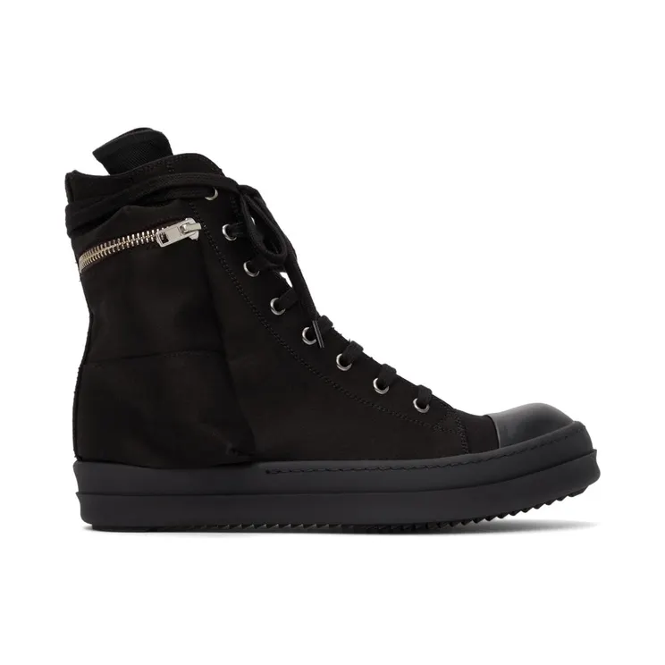 Rick Owens Drkshdw Doeskin Cargo High Sneakers (DS02A3801 NDK)