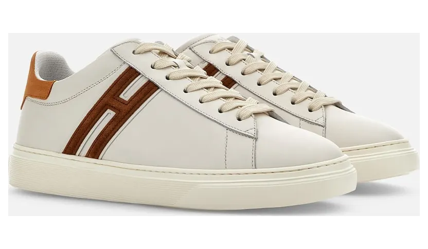 Sneakers Hogan H365 Ivory Orange Brown (HXM3650J310QBL543O)