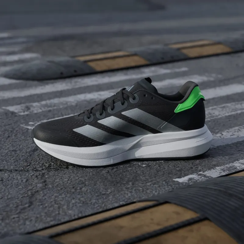 Adidas Duramo Speed 2 Running Shoes Carbon / Matte Silver / Lime Burst (JP9224)