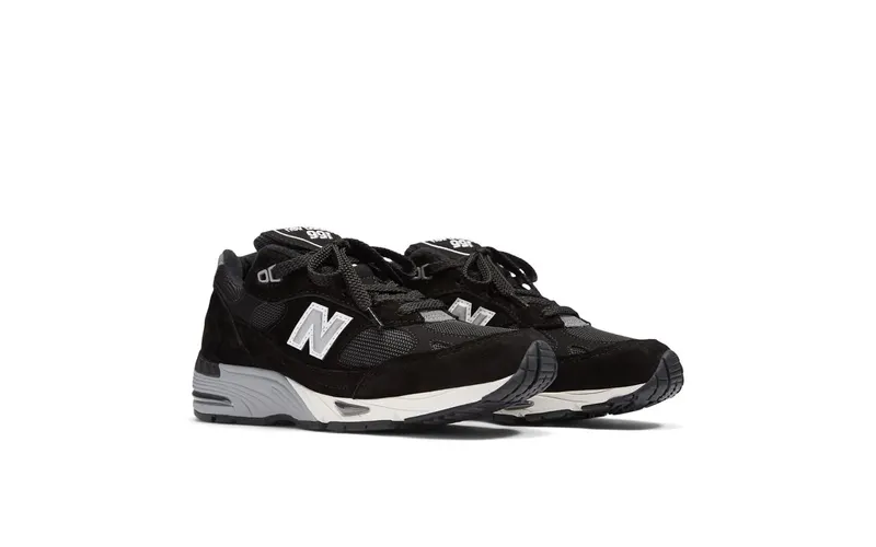 New Balance 991 MiUK Black Silver (W991EKS)