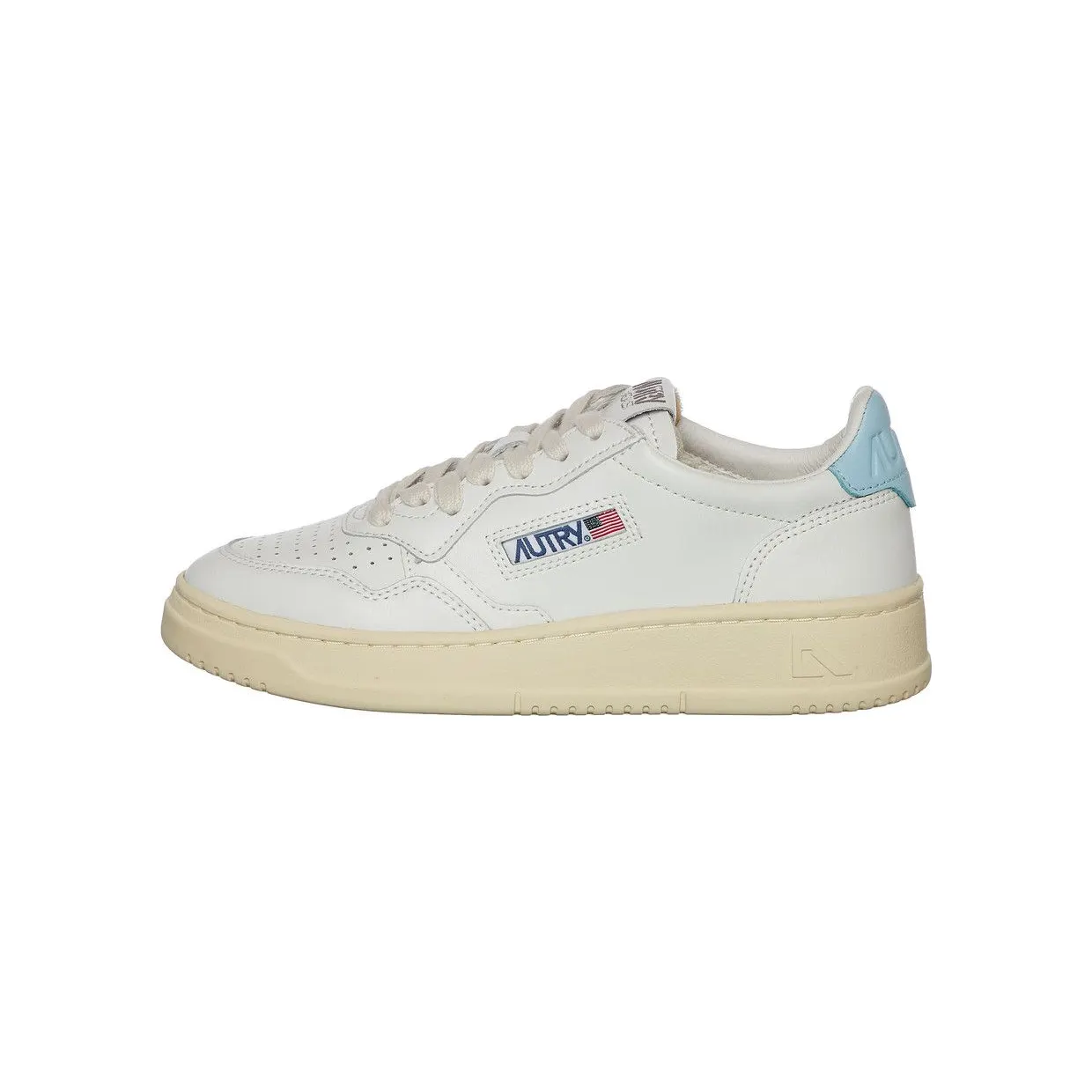 Autry Medalist Low White / Str Blue (AULWLL64) (2)