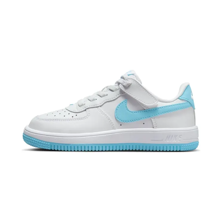 Nike Force 1 Low EasyOn “White / Aquarius Blue” (FN0237-107)