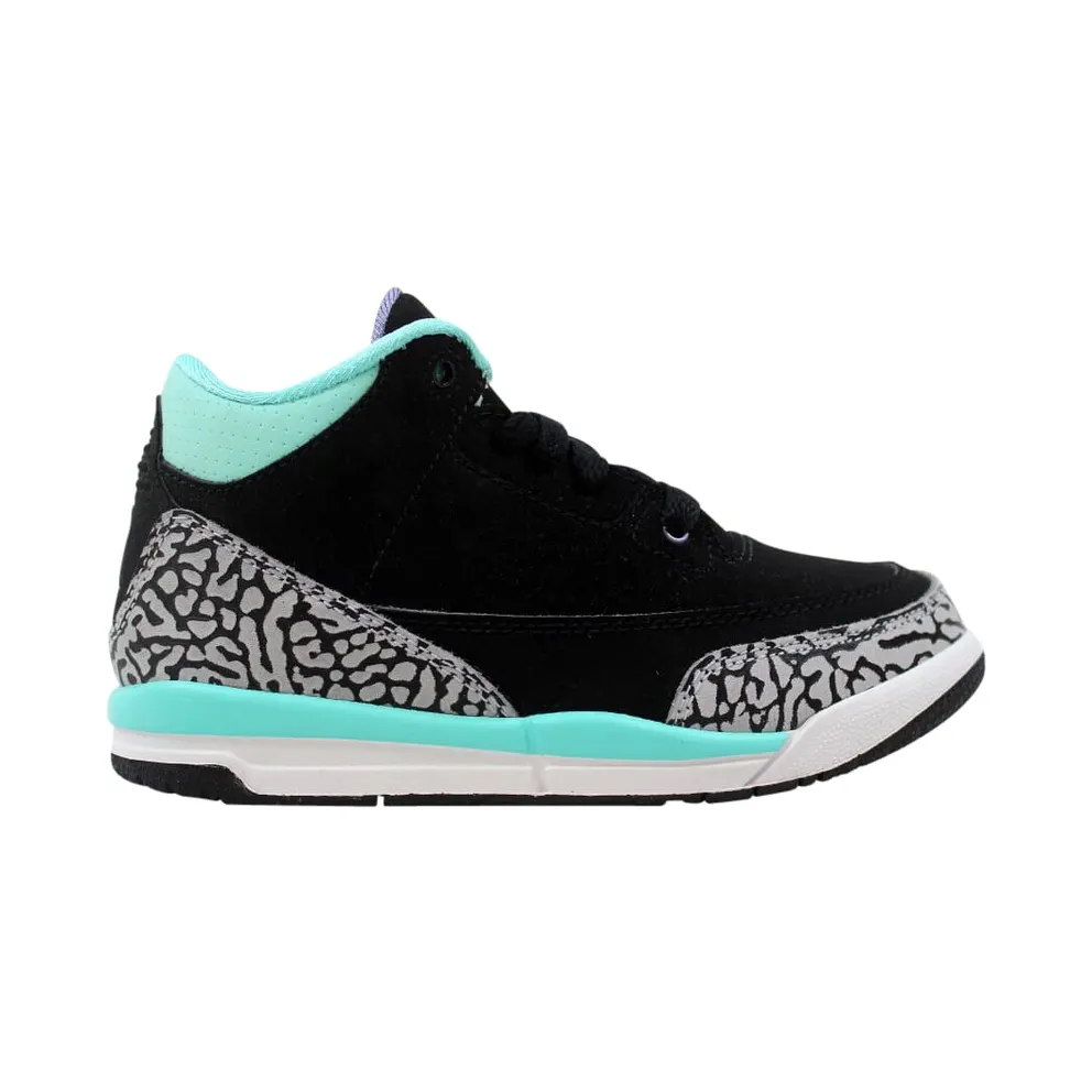Air Jordan 3 Retro GP Black Iron Purple Bleached Turquoise (PS)