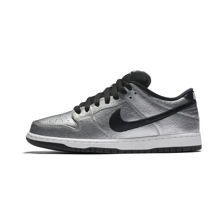 Nike Dunk Low Pro SB ‘Cold Pizza’ Metallic Silver/Black-White (313170-024)