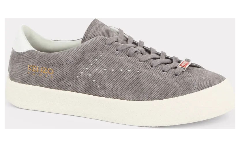 Kenzo Baskets En Cuir Suédé Kenzoswing Homme Gris – Taille 40 (FD55SN030L74)