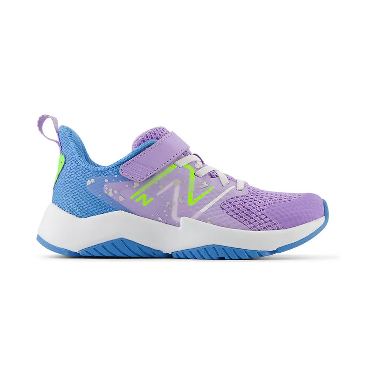 New Balance Rave Run v2 Bungee Lace Lilac Glo Sky Blue Pixel Green (YTRAVHG2)