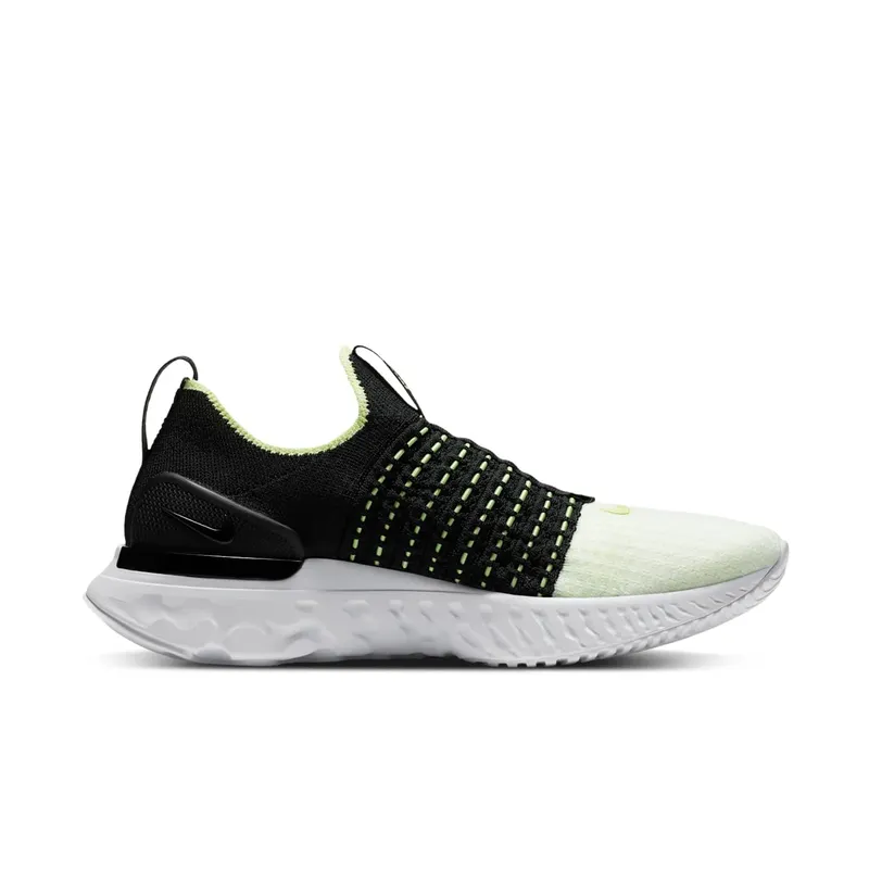 Nike React Phantom Run Flyknit 2 Black Barely Volt (W) Black/Glacier Ice-White-Barely Volt (CJ0280-004)