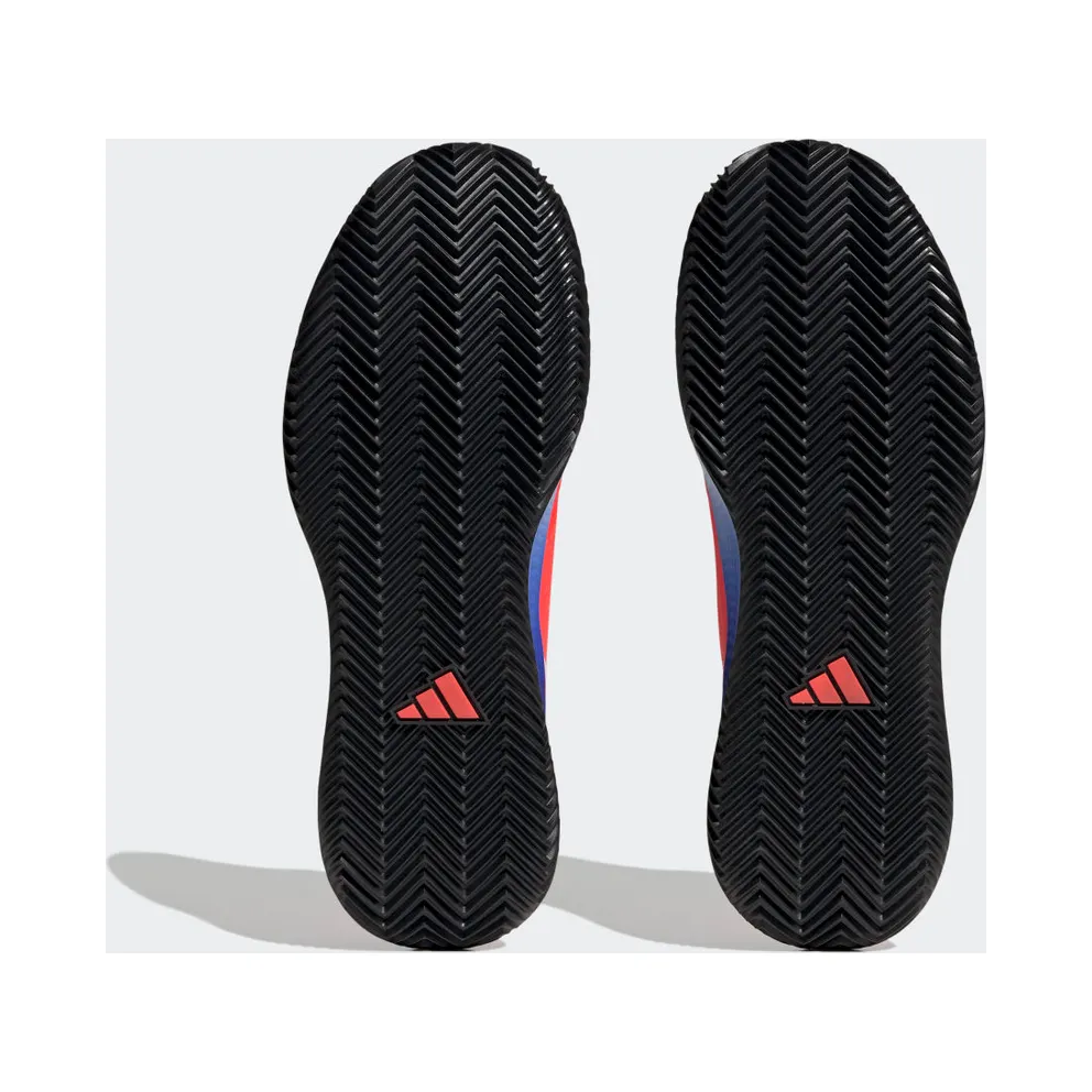 adidas Defiant Speed Tennis Shoes Solar Red / Cloud White / Lucid Blue (HQ8452)