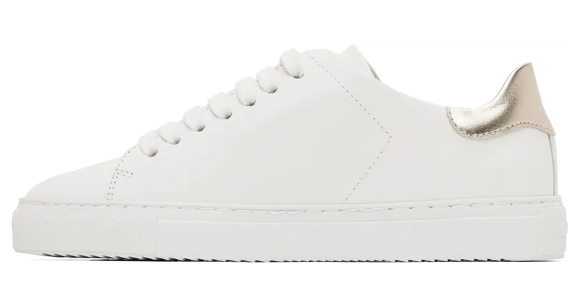 Axel Arigato White & Gold Clean 90 Contrast Sneakers (98730) (3)
