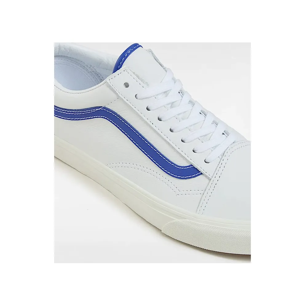 Vans Old Skool Leather White Blue (VN0007NTZ5D)