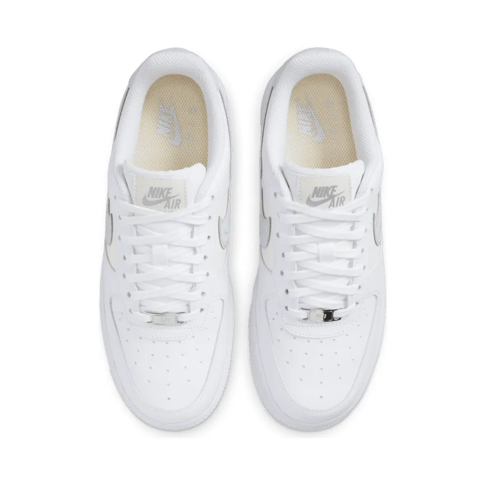 Nike Air Force 1 ’07 Mini Swooshes White Sail Metallic Silver Pure Platinum (W) (DV2237-100)