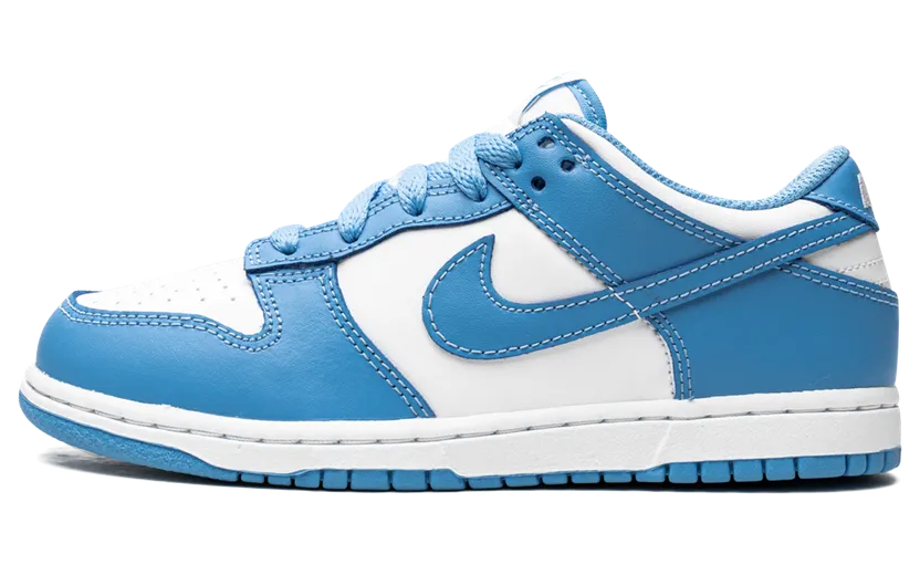 Nike Dunk Low University Blue (PS) (2021) – “White / University Blue / White” (CW1588-103)