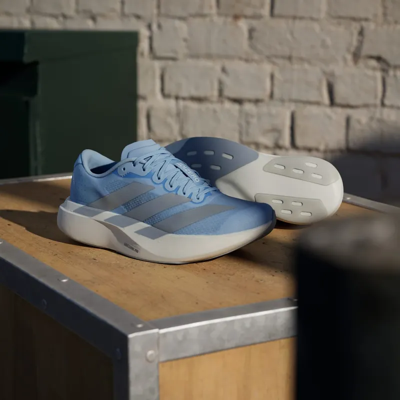 Adidas Adizero EVO SL Glow Blue / Silver Metallic / Cloud White (JS4453)