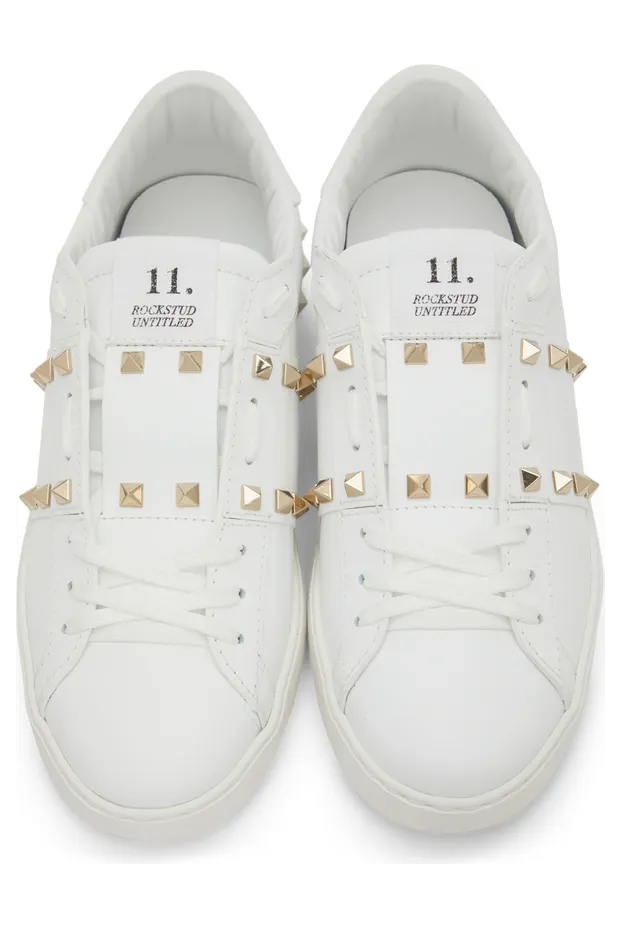 Valentino Garavani White Rockstud Untitled Sneakers (XY2S0931BHS) (5)