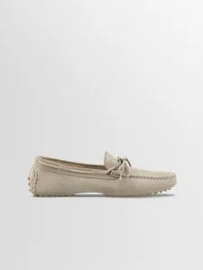 Koio Maranello Bow In Ashen Men’s Leather Penny Loafers (MBASM0)