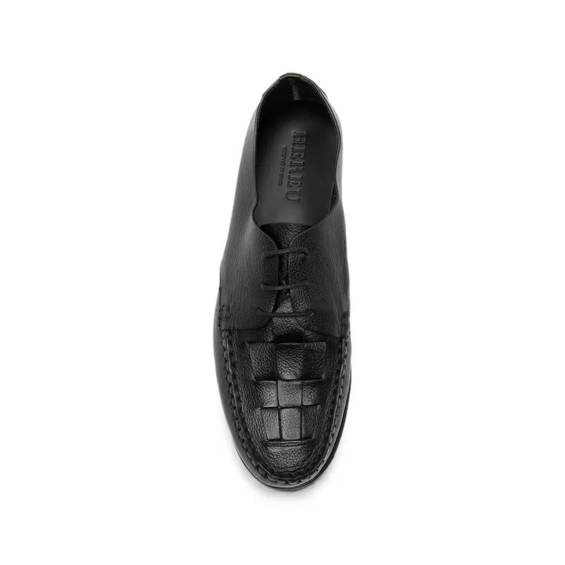 Hereu Woven-panel Lug-sole Derby “Black” (COLSPVTMF26 COLOM SPOR BLACK)