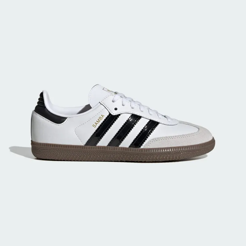 adidas Samba OG White Black Patent Stripes (JQ2846)