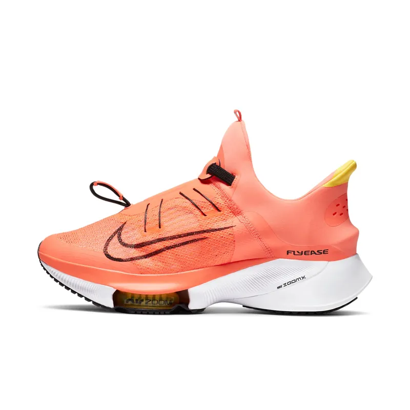Nike Air Zoom Tempo Next% FlyEase “Bright Mango / White / Citron Pulse / Black” (CV1889-800)
