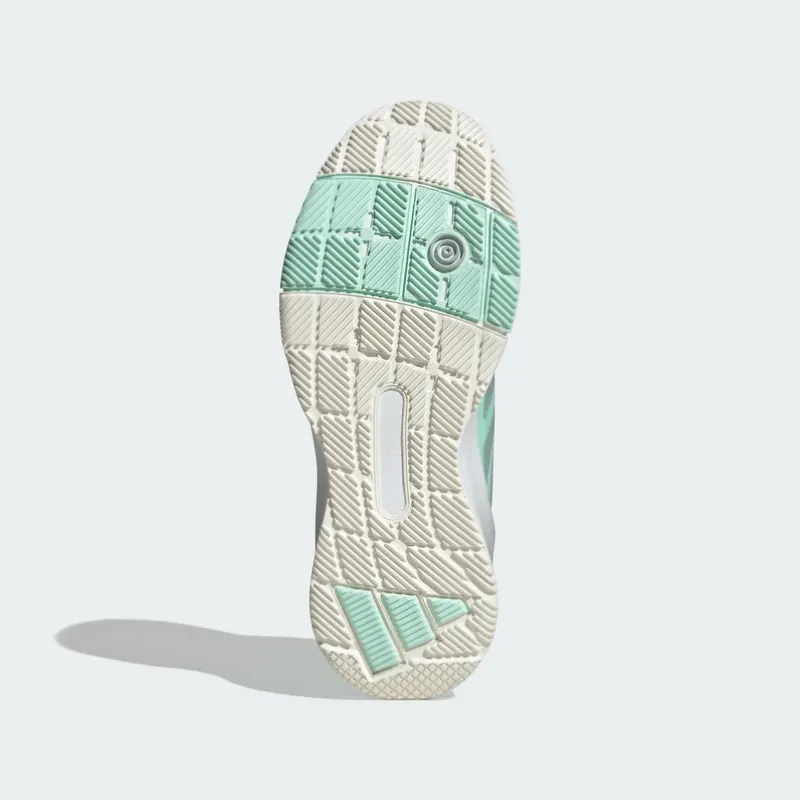 Adidas Crazyquick Lightstrike Padelschoenen Clear Mint / Silver Metallic / Cloud White (KI3588)