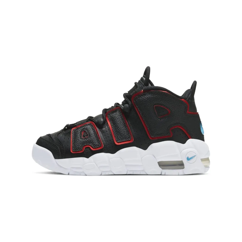 Nike Air More Uptempo Black Fusion Red (GS) (DJ4610-001)