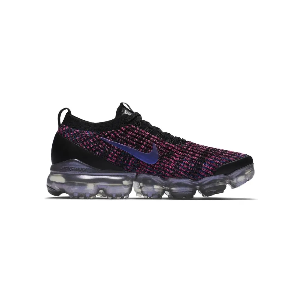 Nike Air VaporMax Flyknit 3 Throwback Future (W) Black/Blue Lagoon-Laser Fuchsia-Metallic Silver (AJ6910-003)