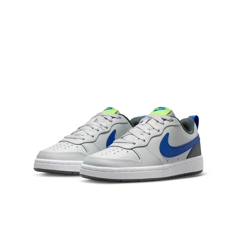 Nike Court Borough Low 2 Grey Fog Game Royal (GS) (BQ5448-012)