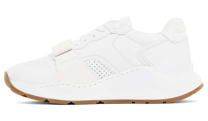 Burberry White Perforated Low-Top Sneakers (8052973) (3)