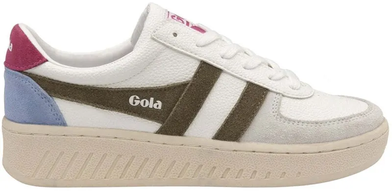 Gola sneaker White/Khaki/fluro/Pink (CLA415IN)