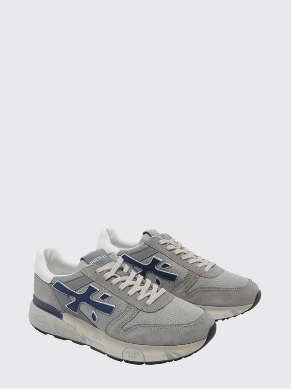 Premiata Mick Suede and Nylon Sneakers Grey (MICK8001)