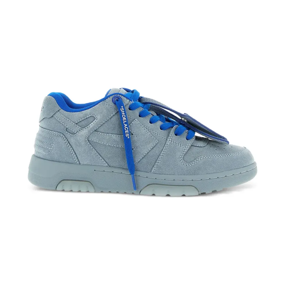 OFF-WHITE Out Of Office OOO Low Tops Blue Grey FW25 (OMIA189F25LEA0094040)