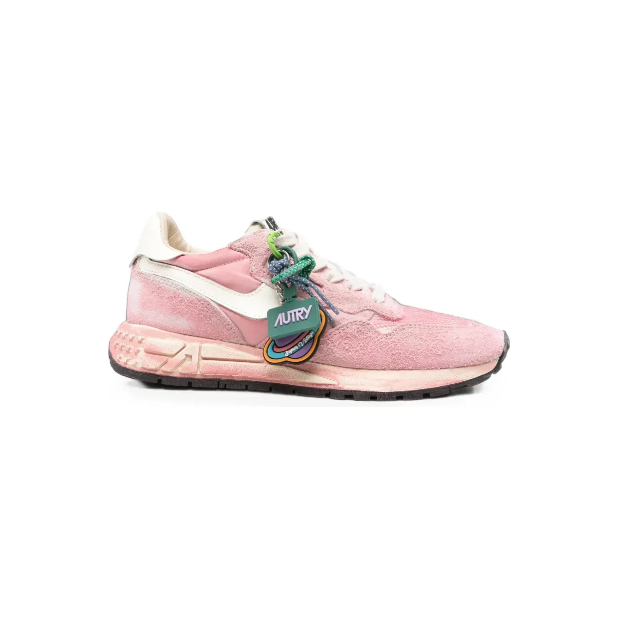 Autry Super Vintage Panelled Sneakers PINK (WVLW YG07)
