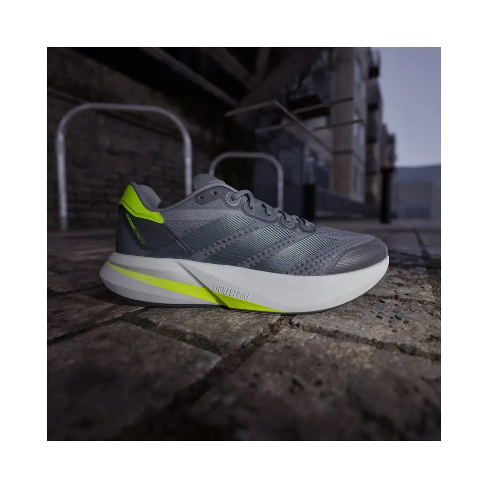 adidas Duramo Speed 2 Grey Iron Metallic Lucid Lemon (JS4411)