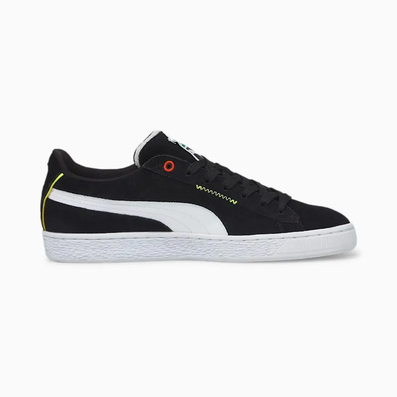 Puma Suede Displaced Basketball Shoes White/Black (382875-05)