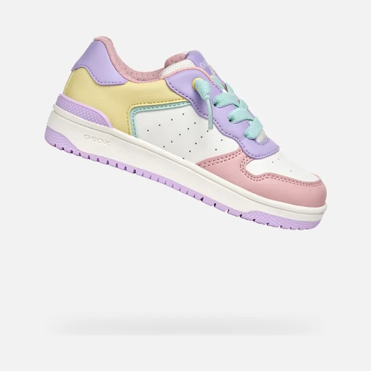 Geox Washiba “Purple / Lichtgeel” (J36HXD054FUC8R2MC)