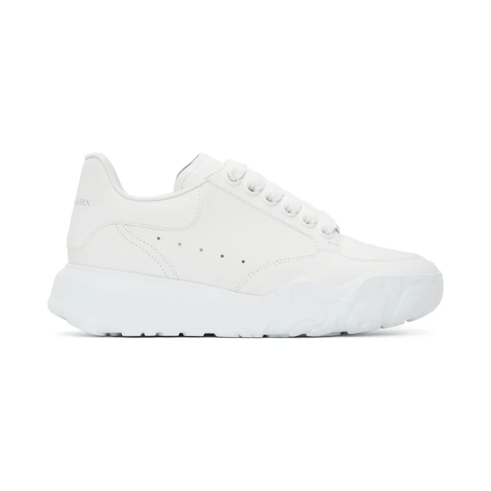 Alexander McQueen White Court Trainer (633915WIA98)